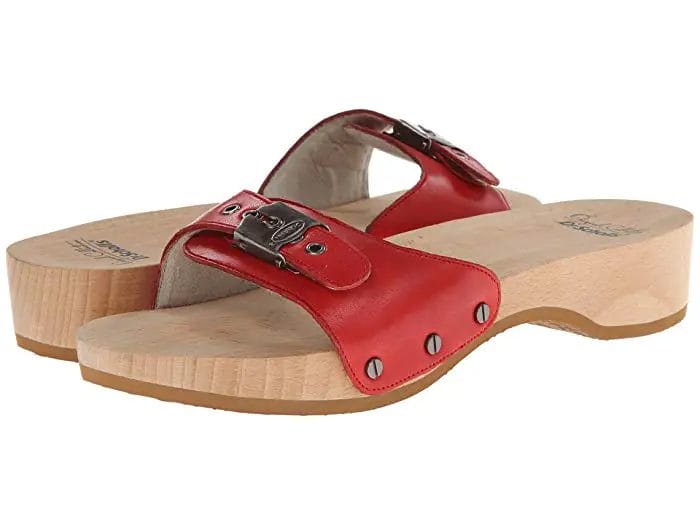 Dr. Scholl's Original Suede Buckle Detail Platform Clog Slide Sandals |  Dillard's