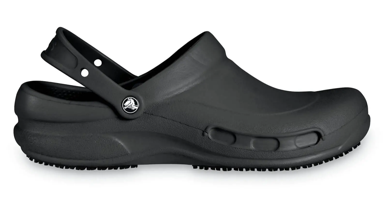 Crocs bistro clog with heel strap. Non-slip trade for greasy and wet kitchen floors