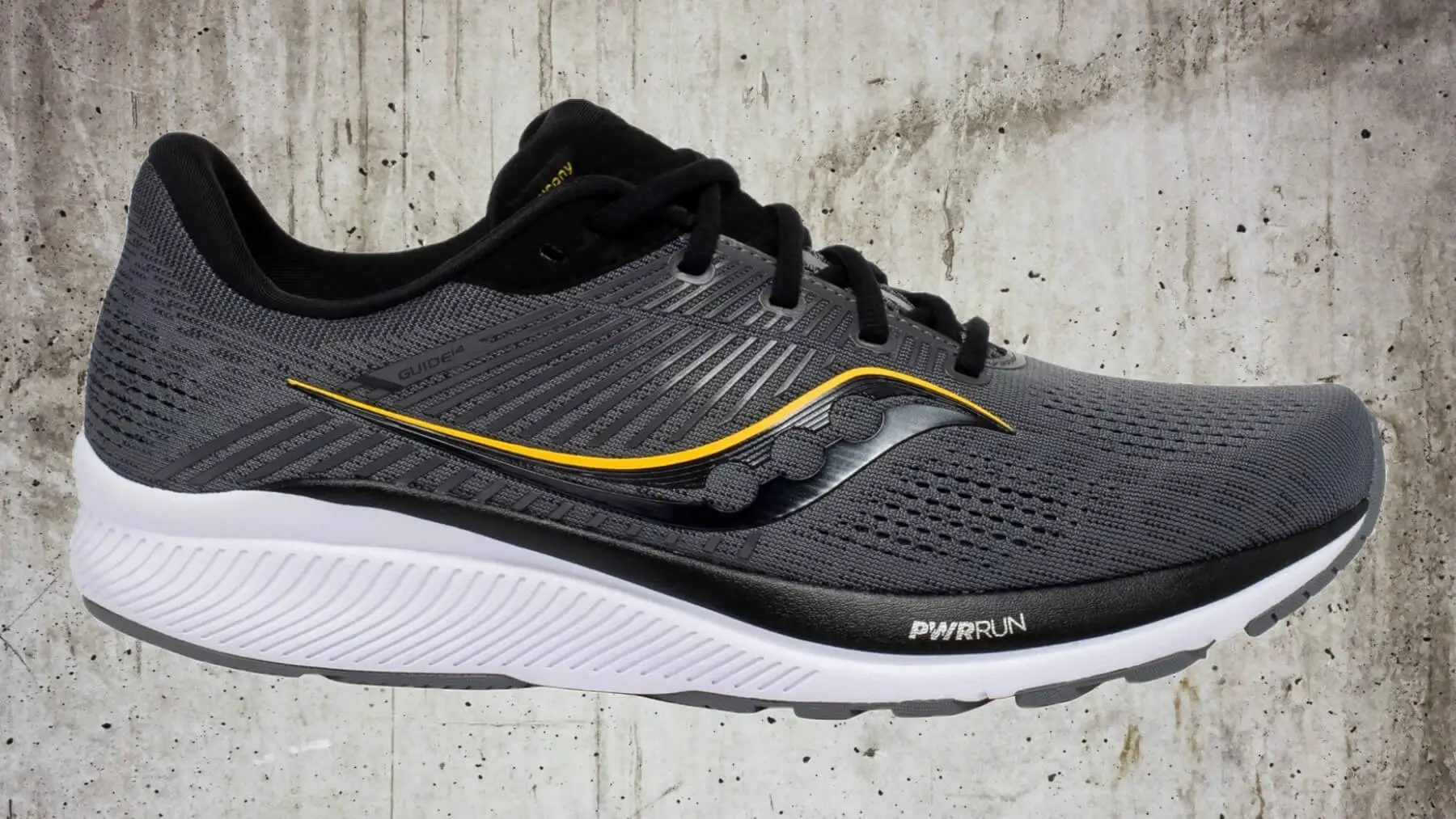 Saucony Guide 14 is among the best running shoes for flat feet.