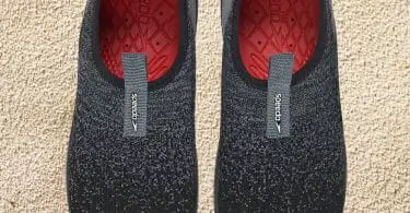 Overhead of speed surf knit pro showing insole and upper